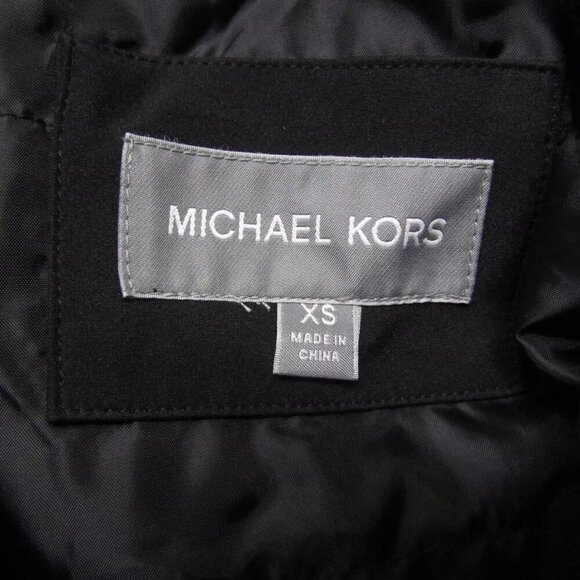 NEW MICHAEL KORS Mens Belgravia Woven Zip-Up Jacket Size XS Black - Picture 13 of 14